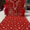 Georgette_bell_sleeves_keel_jaal_kurti_with_chikankari_work
