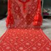 Georgette_bell_sleeves_keel_jaal_kurti_with_chikankari_work
