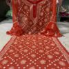 Georgette_bell_sleeves_keel_jaal_kurti_with_chikankari_work