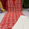 Georgette_rose_jaal_kurti_with_chikankari_work