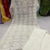 Georgette_rose_jaal_kurti_with_chikankari_work
