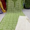 Georgette_rose_jaal_kurti_with_chikankari_work