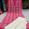 Georgette_rose_jaal_kurti_with_chikankari_work