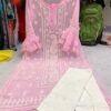 Georgette_bell_sleeves_panel_kurti_with_chikankari_work