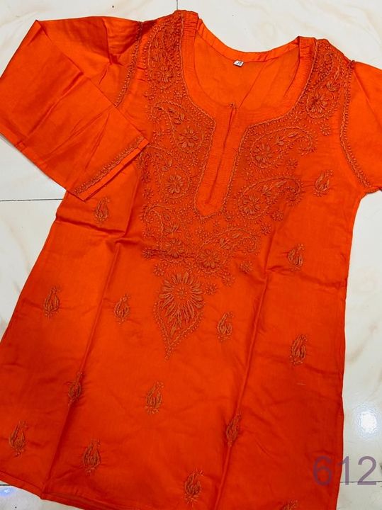 Pure_cotton_short_top_with_chikankari_work