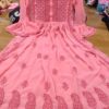 Georgette_tone_to_tone_bell_sleeves_gown_with_chikankari_work