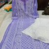 Georgette_mahi_jaal_kurti_with_chikankari_work
