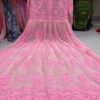 Georgette_rose_gown_with_chikankari_work