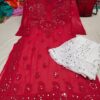 Georgette_gala_buti_kurti_with_mirror_and_chikankari_work