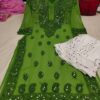 Georgette_gala_buti_kurti_with_mirror_and_chikankari_work