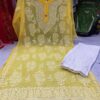 Georgette_rose_kurti_set_with_chikankari_work