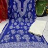 Georgette_rose_kurti_set_with_chikankari_work