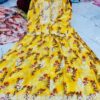 Mulmul_printed_cotton_gown_with_chikankari_work