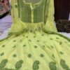 Georgette_tone_to_tone_bell_sleeves_gown_with_chikankari_work