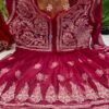Georgette_short_top_with_chikankari_work