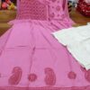 Rayon_dori_gown_with_chikankari_work