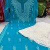 Georgette_gala_buti_kurti_with_chikankari_work