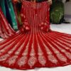 Georgette_bell_sleeves_anarkali_kurti_with_chikankari_work