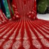 Georgette_bell_sleeves_anarkali_kurti_with_chikankari_work