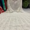 Georgette_bell_sleeves_anarkali_kurti_with_chikankari_work