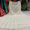 Georgette_bell_sleeves_anarkali_kurti_with_chikankari_work