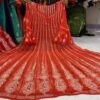 Georgette_bell_sleeves_anarkali_kurti_with_chikankari_work