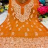 Georgette_gala_buti_short_top_with_chikankari_work