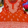 Georgette_gala_buti_short_top_with_chikankari_work