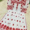 Mul_mul_cotton_kurti__with_chikankari_work