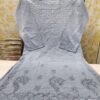 Dobby_cotton_Yok_Daman_Full_Ghaas_Patti_Kurti_with_chikankari_work