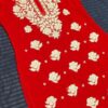 Georgette_rose_kurti_with_chikankari_work