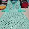 Georgette_bell_sleeves_mahi_jaal_kurti_with_mirror_chikankari_&_pearl_work