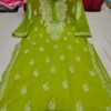 Georgette_gala_buti_kurti_with_chikankari_work