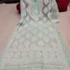 Georgette_buta_jaal_kurti_with_chikankari_work