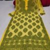 Georgette_buta_jaal_kurti_with_chikankari_work