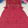 Georgette_hakoba_kurti_with_perl_and_chikankari_work