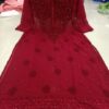 Georgette_hakoba_kurti_with_perl_and_chikankari_work