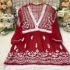 Premium_Georgette_v_lace_short_top_with_chikankari_work
