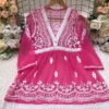 Premium_Georgette_v_lace_short_top_with_chikankari_work