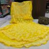Georgette_bell_sleeves_layer_gown_with_chikankari_work