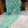 Georgette_bell_sleeves_kurti_with_pearl_and_chikankari_work