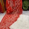 Georgette_bell_sleeves_kurti_with_pearl_and_chikankari_work