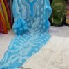 Georgette_bell_sleeves_kurti_with_pearl_and_chikankari_work