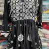 Georgette_short_top_with_chikankari_work