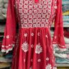 Georgette_short_top_with_chikankari_work