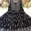 Georgette__kali_anarkali_kurti_with_chikankari_work
