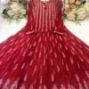 Georgette__kali_anarkali_kurti_with_chikankari_work