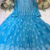 Georgette__kali_anarkali_kurti_with_chikankari_work