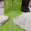 Georgette_khajur_jaal_kurti_with_chikankari_work