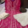 Georgette_khajur_jaal_kurti_with_chikankari_work